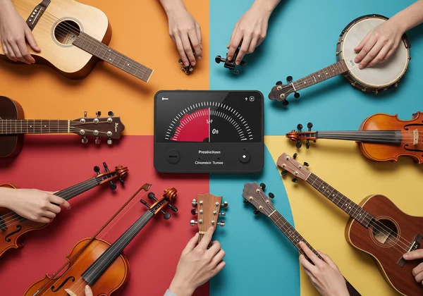 Diverse instruments being tuned by a single tuner interface